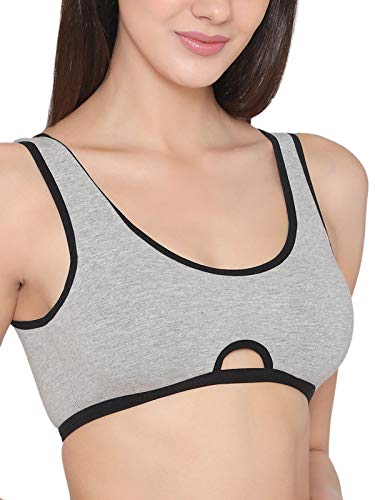Image of Clovia Women's Cotton Padded Non-Wired Teen T-Shirt Bra