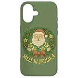 メレ カリキマカ ハワイアン メリークリスマス トロピカルアイランド スマホケース iPhone 17 用