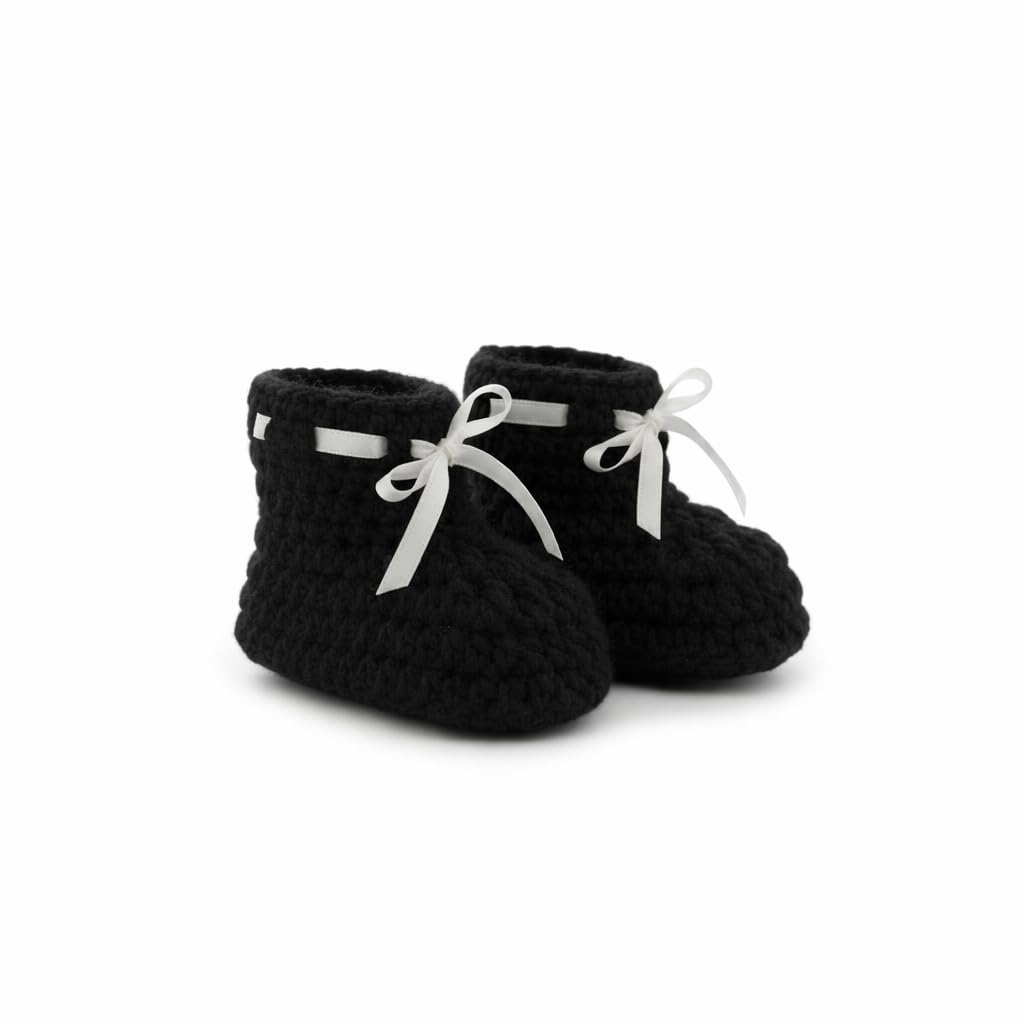 velnest Organic woolen Socks For New Born Baby For 0-12 Months black (Colour, Ankle Length)-picture-21