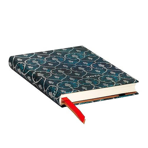 Paperblanks 12-Month Calendar 2024 Velvet Blue Horizontal Mini (95 × 140 mm), Blau, Horizontal - Mini (140 x 95) 160p - Image 2