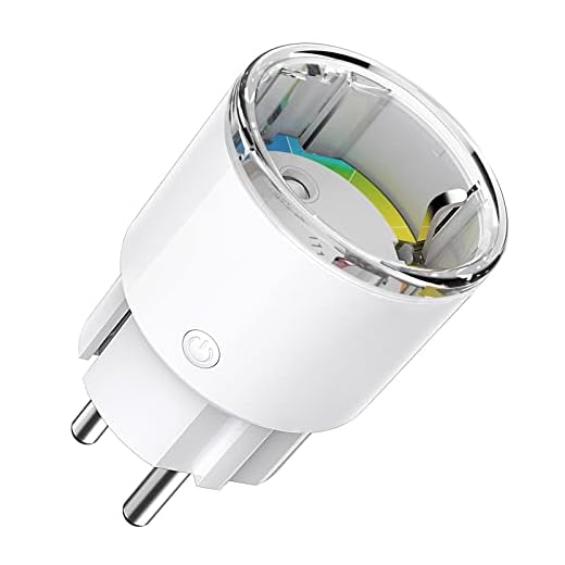 GHome Smart Mini Enchufe Inteligente WIFI, Enchufe Programable WIFI Control Remoto por APP, Certificado TÜV, Alexa Plug con Monitor de Energía/Temporización, Compatible con Alexa y Google Home, Blanco
