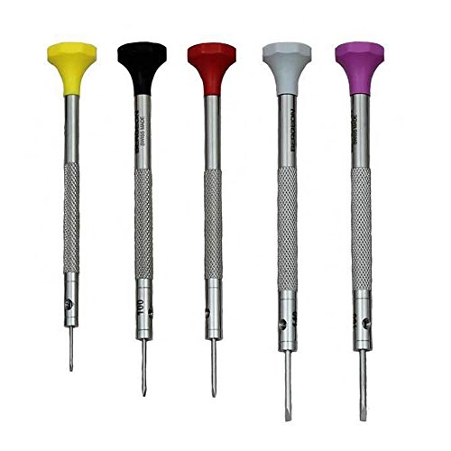 Bergeon 30081-P05 Lot de 5 ergonomique d'horloger Tournevis - KY30081-P05