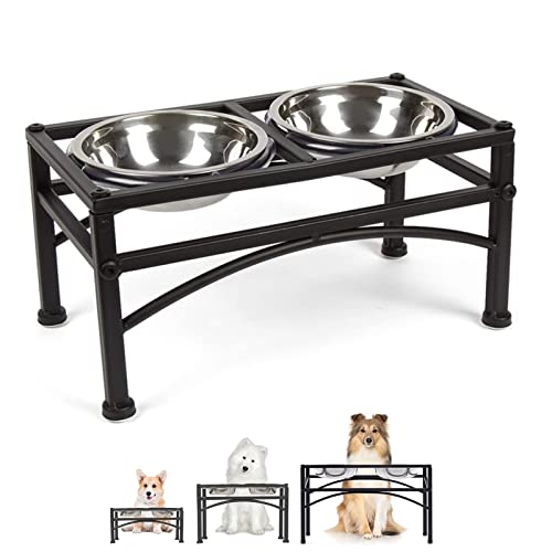 Porte-Gamelles Surélevée en INOX pour Petit Grand Chien Choit Chat