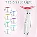 XMXW 7 Color True Beauty Glow Facial Massager, Red-Light-Therapy Wand for Facial Skin Care, Vibrating Massager for Face and Neck, Galvanic Facial Machine, Lymphatic Drainage Massager Face