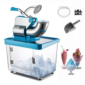 SHZOND Commercial Ice Crusher Machine 300W, ETL Ap...