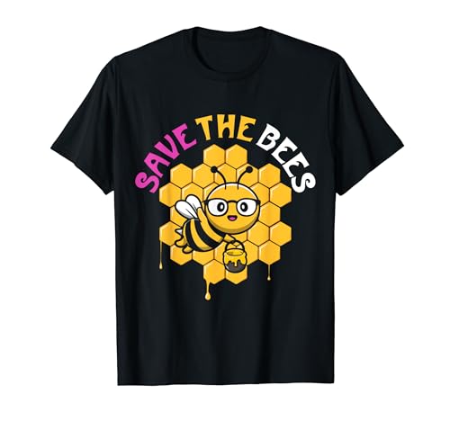 Save The Bees Journée De La Terre Changement Climatique T-Shirt