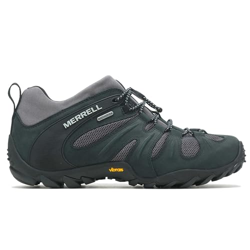 Image of Merrell Men's Chameleon 8 Stretch Tactical Work Shoes, Waterproof Nubuck & Mesh Upper Ultra-Lightweight Hiking Combat Boots