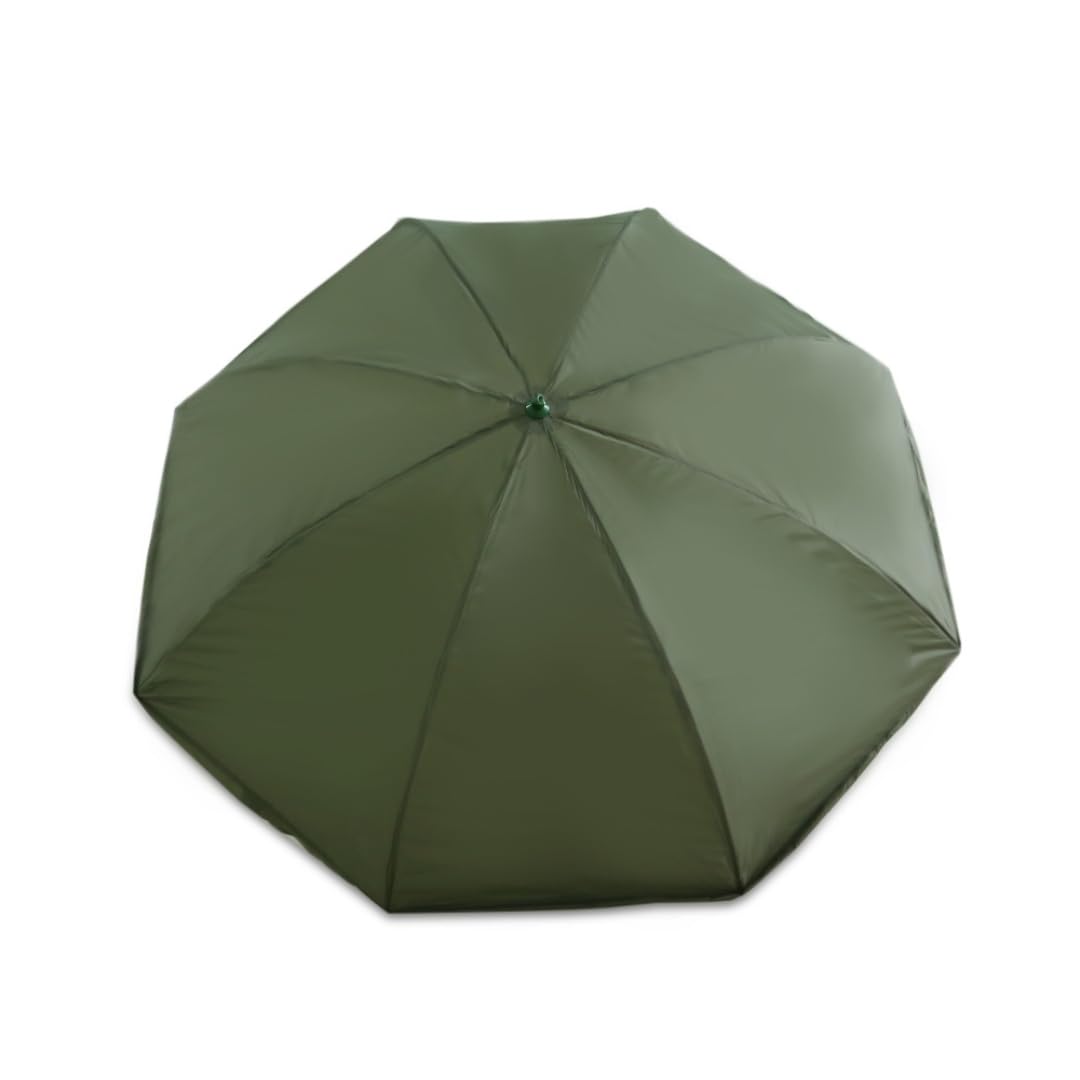 MK-Angelsport Parapluie XXL pour pêcheurs - Protection contre les mouches et les moustiques - Parapluie de pêcheur de 2,5 m - Tente fermée avec paroi latérale - Tente pour pêche à la carpe - Parapluie