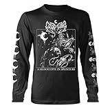 Leviathan Camiseta unisex de manga larga para adultos, NEGRO, XL