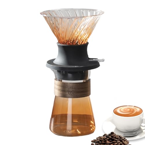 Yorajuy Taza de café para preparar té, taza de preparación de café, filtración rápida, fácil extracción, herramienta desmontable para el hogar, marido, padre, madre, novia, novio