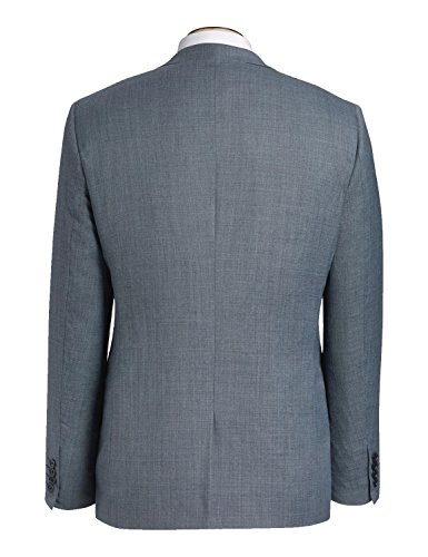 HBDesign Men's 3 Piece 2 Button Notch Lapel Trim Fit Formal Tux4