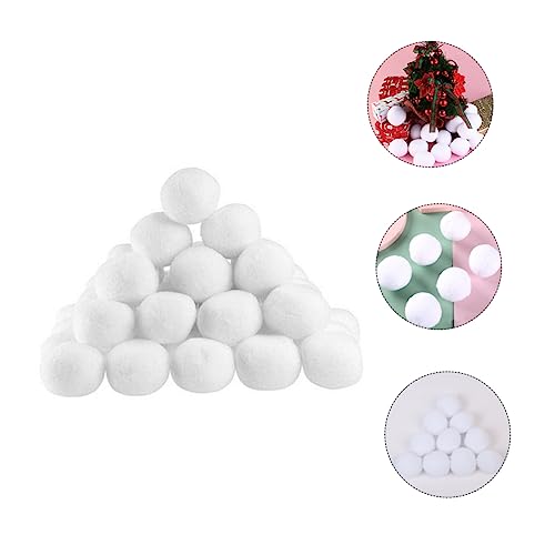 MAGICLULU 50 Unidades Bola De Neve Artificial Brinquedo Bolas De Neve Decorações De Natal Interior B