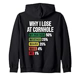 why i lose at cornhole funny cornhole player saying felpa con cappuccio