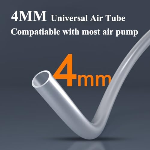 Craftsboys 4 * 6mm (8M) Air Tube Soft Air Pump Hose, No Kinks Air Tube for Fish Tank Pond (8 Meter), Clear - Image 2