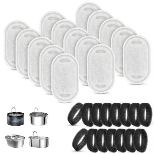 Kapawze Cat Fountain Filters 30 Pack