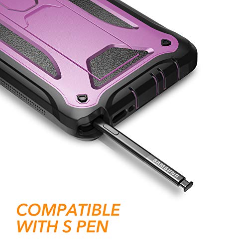 YOUMAKER Kickstand Case for Galaxy Note 9, Full Body with B uilt-in Screen Protector Heavy Duty Protection Shockproof Rugged Cover for Samsung Galaxy Note 9 (2018) 6.4 Inch - Purple