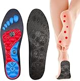 YZZGCH Arch Support Insole Weight Loss, Acupuncture Point Massage Insoles, Orthopedic Massage Insoles, for Women and Men Relieve Tired, Achy Feet(Size:L 44-47)