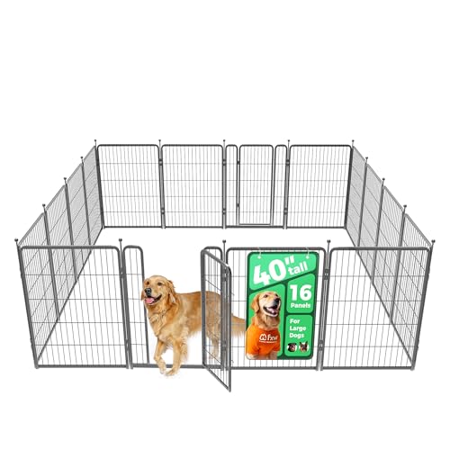 FXW Aster Dog Playpen Designed for Yard, 40inch 16 Panels