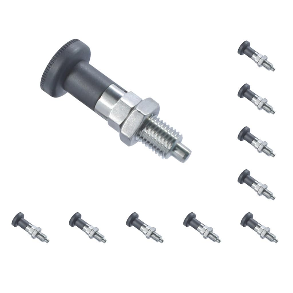 Adoorniequea 10 Set Indexing Plungers Spring Pin Spring Positioning Pull Pin Spring Knob Plunger M20
