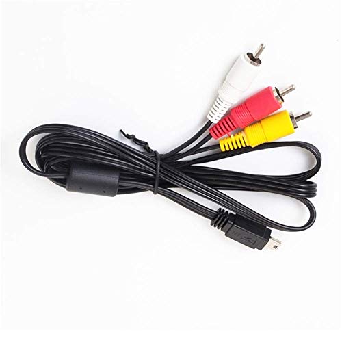 Aiivioll Cable de repuesto AVC-DC400ST estéreo AV Audio Video RCA compatible con cámaras Canon SLR EOS 1D, 1D X, 500D, 550D, 5D Mark III, 600D, 60D, 650D, 700D, 7D y más (1,2 m)