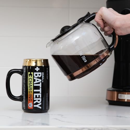 Taza de café divertida BigMouth Inc en forma de batería miniatura 2