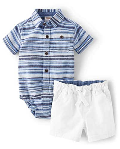 Image of Gymboree baby-boys Short Sleeve Button Up and Shorts SetShorts