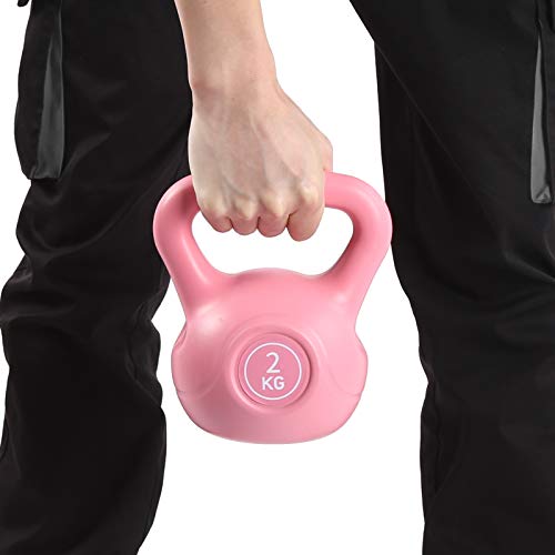 2KG Kettlebell Armlifting Training Fitness Kettlebell Gewicht mit extra großem Griff zum Hocken