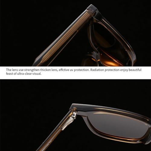 Lunettes de soleil rétro hommes verres UV400 vintage tendance - 4