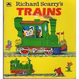 Paperback Richard Scarry's trains Book