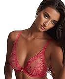 Aubade Damen Parenthese Tropic Triangel Plunge-BH, Halbtransparent, Rot (Joy), 70E