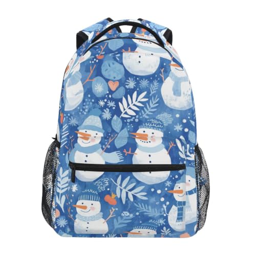 Sac à dos école bonhommes de neige pour ordinateur et voyage