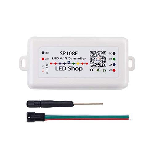 Preisvergleich Produktbild Sothat SP108E Drahtloser Controller APP WS2811 WS2812B WS2801 SK6812 APA102 Individuell Adressierbares Programmierbares LED Streifen Modul Panel Licht Dc5V-24V