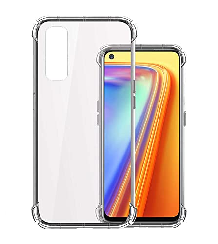 Image of Soft Flexible Silicone Back Cover Compatible with Realme Narzo 20, Transparent Case