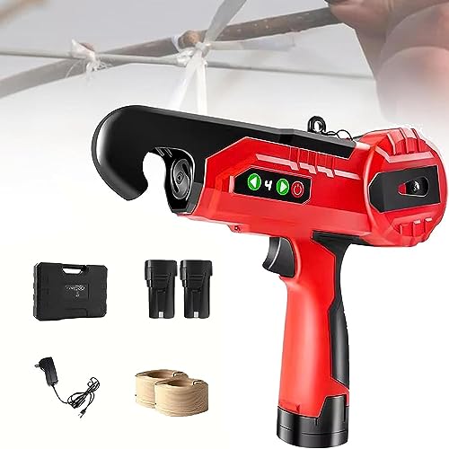 ROGHA Máquina para Atar Cinta Herramienta, Máquina Eléctrica para Atar Plantas, Máquina de Cinta para Encuadernación de Viñedos y Jardín para Uvas, Frambuesas y Tomates