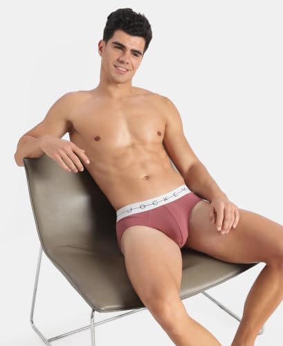 Image of Jockey NY15 Men Super Combed Cotton Elastane Stretch Solid Brief with Ultrasoft Waistband (Pack of 2)