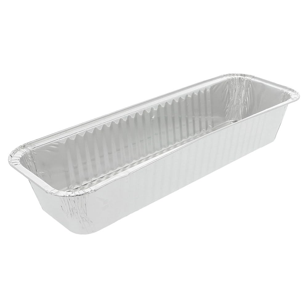 García de Pou 135.56 Recipientes Plum Cake, 1070 ml, 31 x 10.3 x 5 cm, 100 unidades, Aluminio