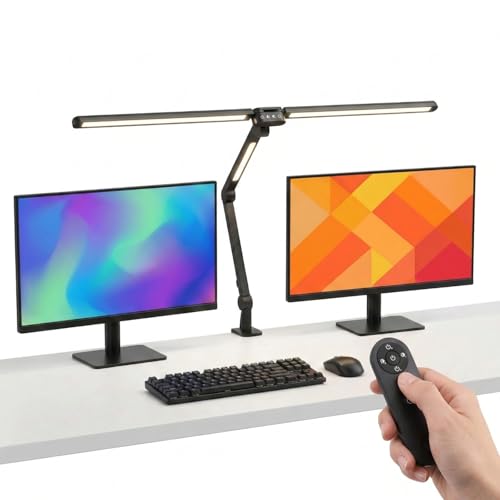 Tomshine Lampe de Bureau LED 24W Double Tête avec...