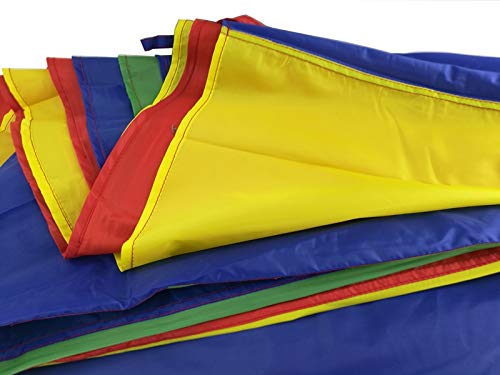 FixtureDisplays(r) 12 Foot Play Parachute for Kids 8 Handles with Storage Bag Play Parachute for Kids Tent Picnic Mat Blanket 16877-NPF - Image 2
