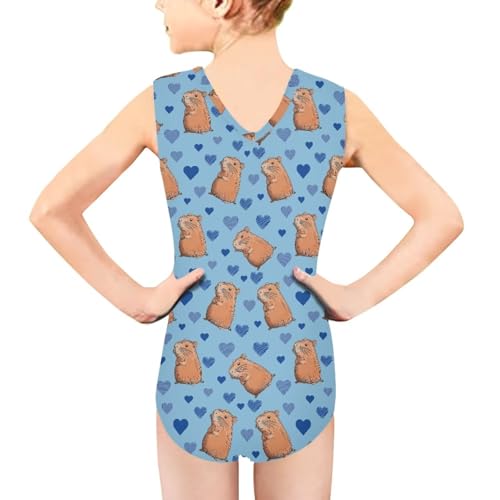 Image of Girls Swimsuit 3-14Y One Piece Swimwear Sleeveless Girls Bathing Suit