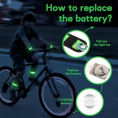 6 Stück LED Armbänder, LED Leuchtarmbänder, grüne LED Armbänder, Kinder grün - Bild 7 von 43