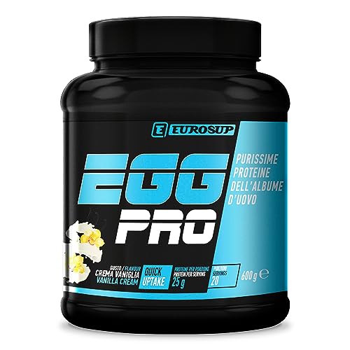 Ottimo gusto e solubilità EGG PRO - 600g - Vaniglia - Purissime proteine del bianco d\'uovo