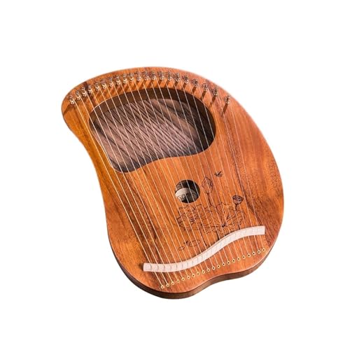 G 21A24 n[v [܁A`[i[ XyAXgO N[jONXt S҂ɂS̊ȒPdl Lyre Harp(21 String Wood Color - a)