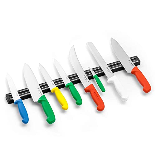 Barra Magnetica per Coltelli 60cm, Striscia Magnetica, Portacoltello, Banda Pensile, Supporto per Coltelli, Essenziale per la Corretta Conservazione dei Coltelli, Facilita L'organizzazione - immagine 3