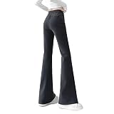 [ｕｒｉｃｃａ＼ウリッカ] XL チャコール(普通丈) パンツ レディース フレアパンツ スウェット 春 スウェットパンツ セミフレア 美脚 ウエストゴム ジャージ 美ライン 大人 カジュアル [郵3]^b483^