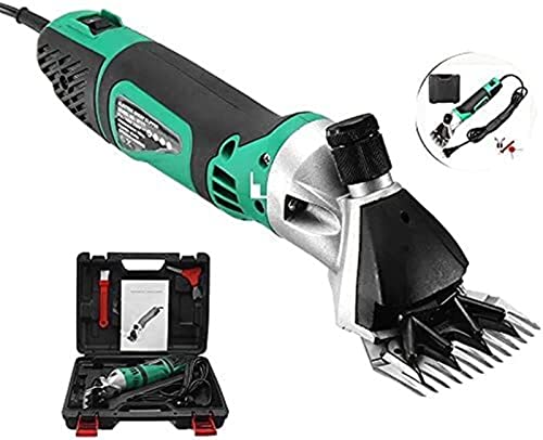 Blcnk Chi 220V Electric Sheep Shearing Clipper 850W Scissors Shears Cutter Goat Clipper Machines Alpaca Farm Cutting Machine Animal Hair Trimmer Wool Shearing Machine 2400r/min