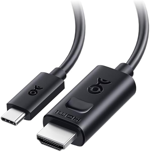 Cable Matters USB-C HDMI 2.1 ケーブル 1.8m [4K@240Hz / 8K@60Hz HDR] Thunderbolt 4 HDMI ケーブル - USB4 / Thunderbolt 5 / MacBook Pro/XPS/ThinkPadに対応 - macOSでの最大解像度は4K@60Hz