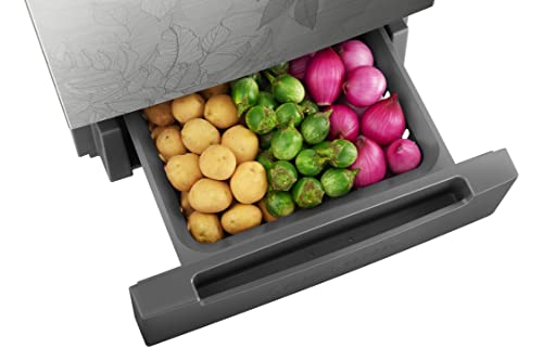 Image of Samsung 253L 2 Star Frost-Free Double Door Refrigerator Appliance (RT28B3822QB /HL, Bouquet Silver, 2022 Model)