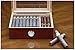 Prestige Import Group Chalet Glass Top Desktop Cigar Humidor with Hygrometer and Humidifier - Capacity: 20-50 - Color: Cherry