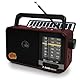 Bluetooth Radio Klein mit Solarzelle und 1200mAh-Batterie, AM/FM/SW Empfänger mit 8W Lautsprecher/TWS/USB/TF, Kofferradio Küchenradio für Camping, Notfälle und Outdoor (Red)