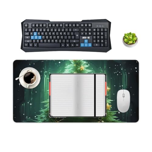 Tapis de souris de jeu vert sapin base antidérapante grand format